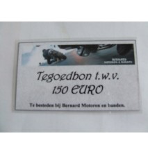 Tegoedbon, 150 EURO